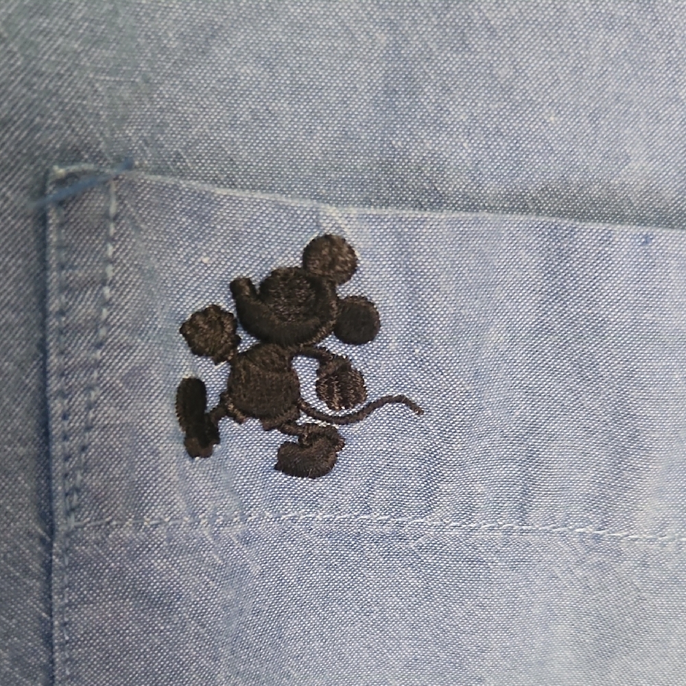 Disney Blue Classic Casual Button Down Shirt - Picture 2 of 5